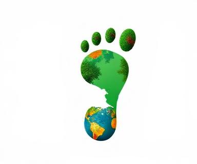 Carbon footprint illustration